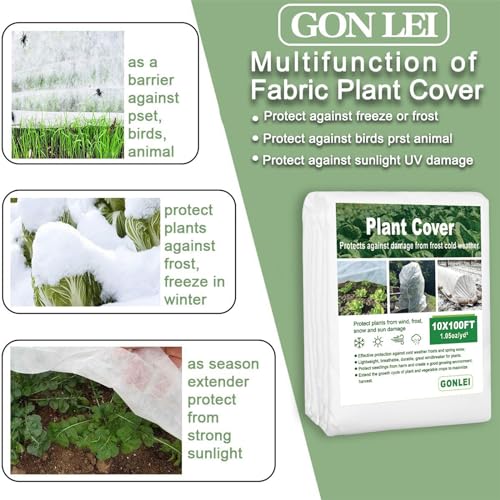 10x50ft 1.05 Oz/yd² Plant Frost Blanket H659465