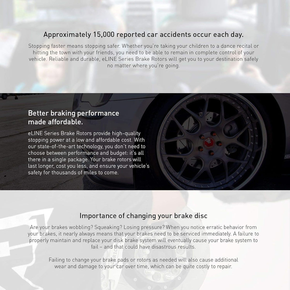 Front Rear Brake Rotors Drilled and Slotted Silver with Semi Metallic Brake Pads P81895