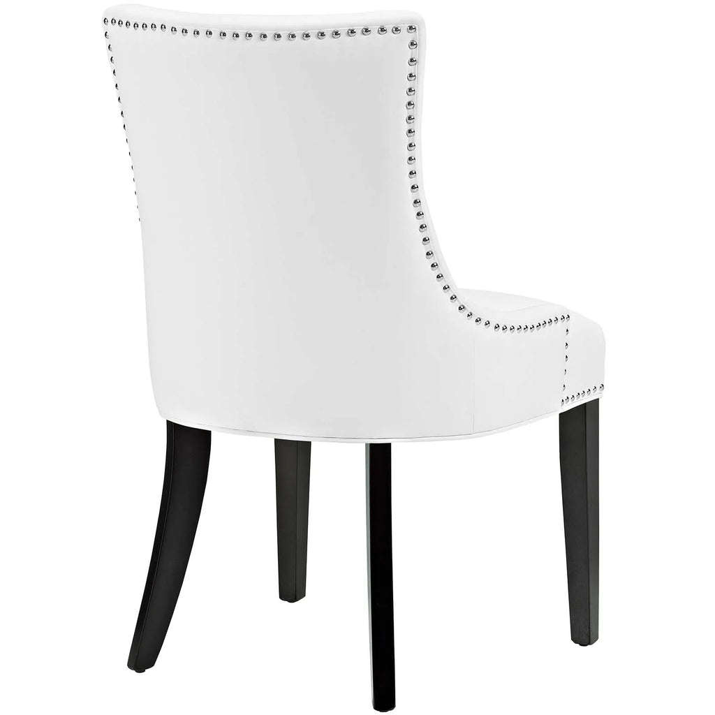 White Faux Leather Dining Chair C1023