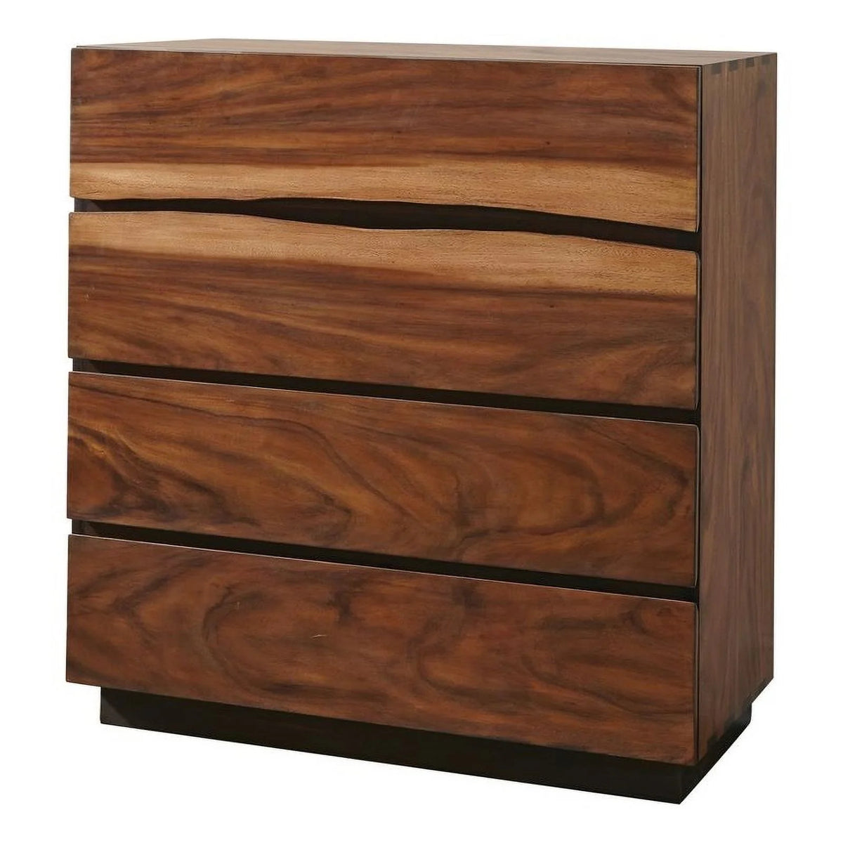 4-drawer Chest Smokey Walnut and Coffee Bean Z97445