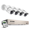 8-Channel 1080p 1TB DVR Security Camera System with 4 Wired Bullet Cameras B792489