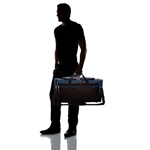 Gray and Black 25" Extra Large Travel Duffle Bag Z24366