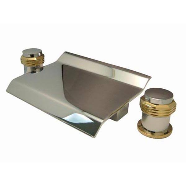 Polished Brass Waterfall Roman Tub Filler J3206