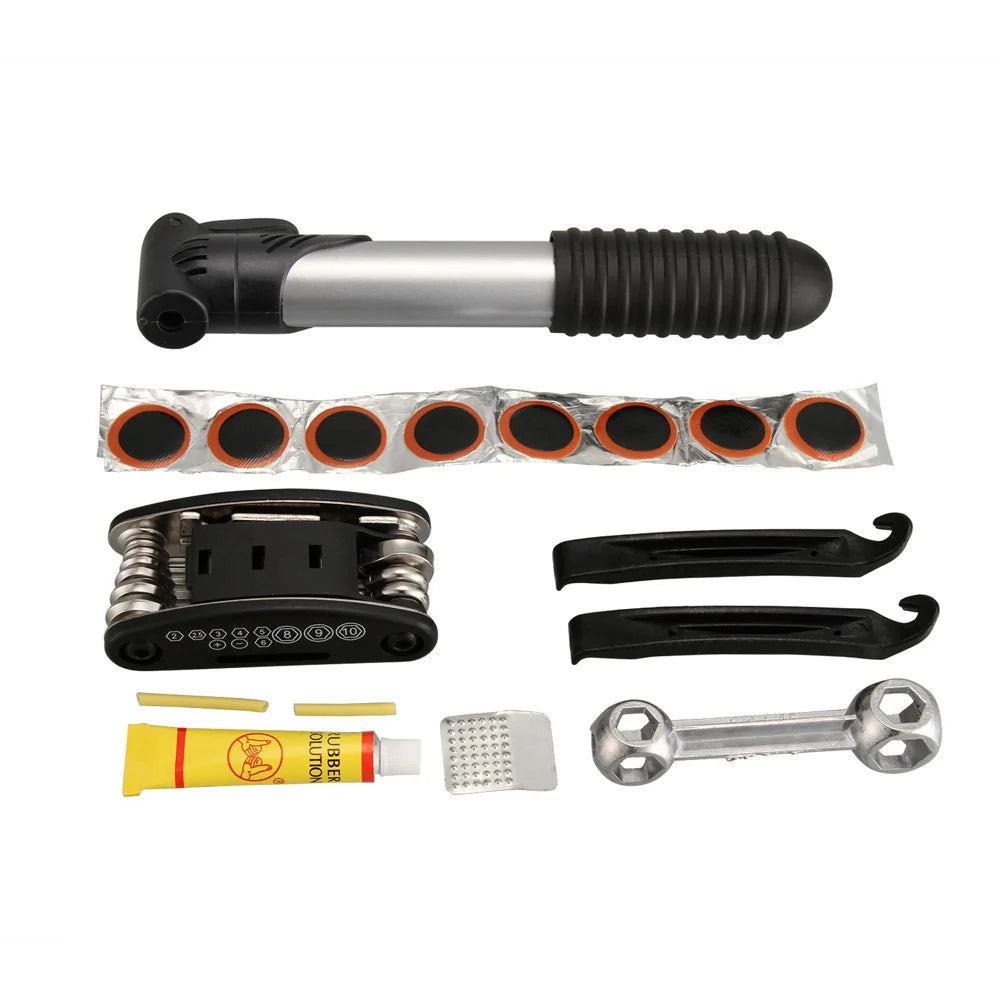 16in1 Multi-function Bike Repair Tool Set With Pump Z56346