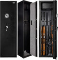 Large Rifle Safe Gun Cabinet with Pistol Lockbox K37627