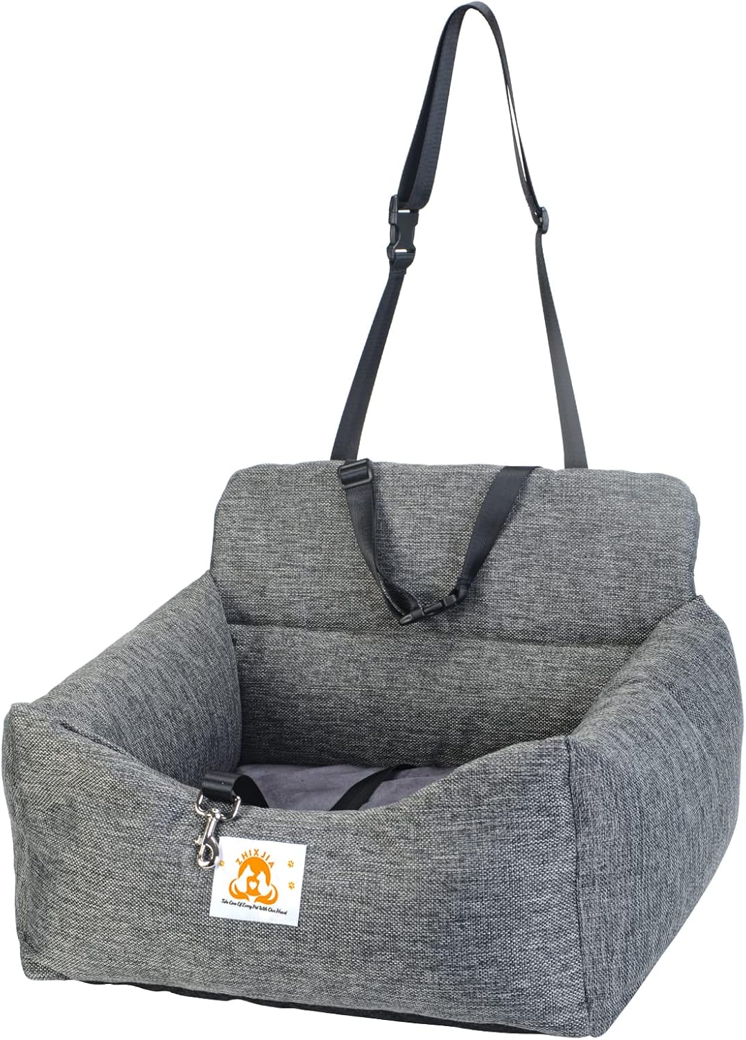 Dog Car Seat with Storage Pocket and Safety Leash S897