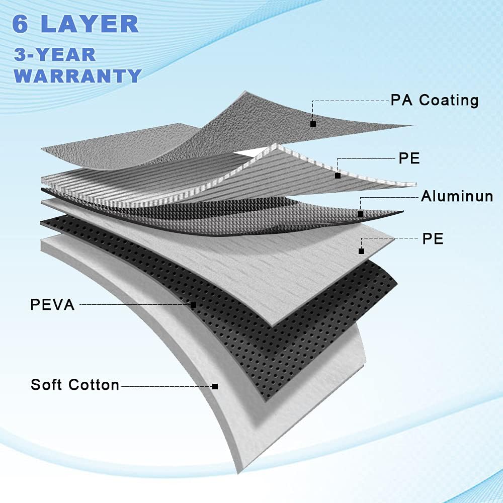 6 Layers SUV Car Cover with Zipper Door Z225