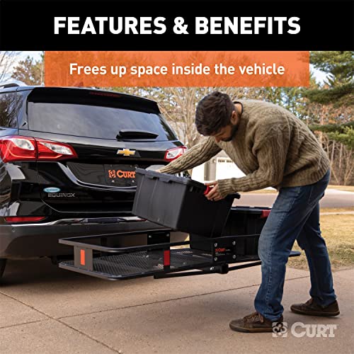 60 x 24-Inch Black Steel Cargo Carrier I7528