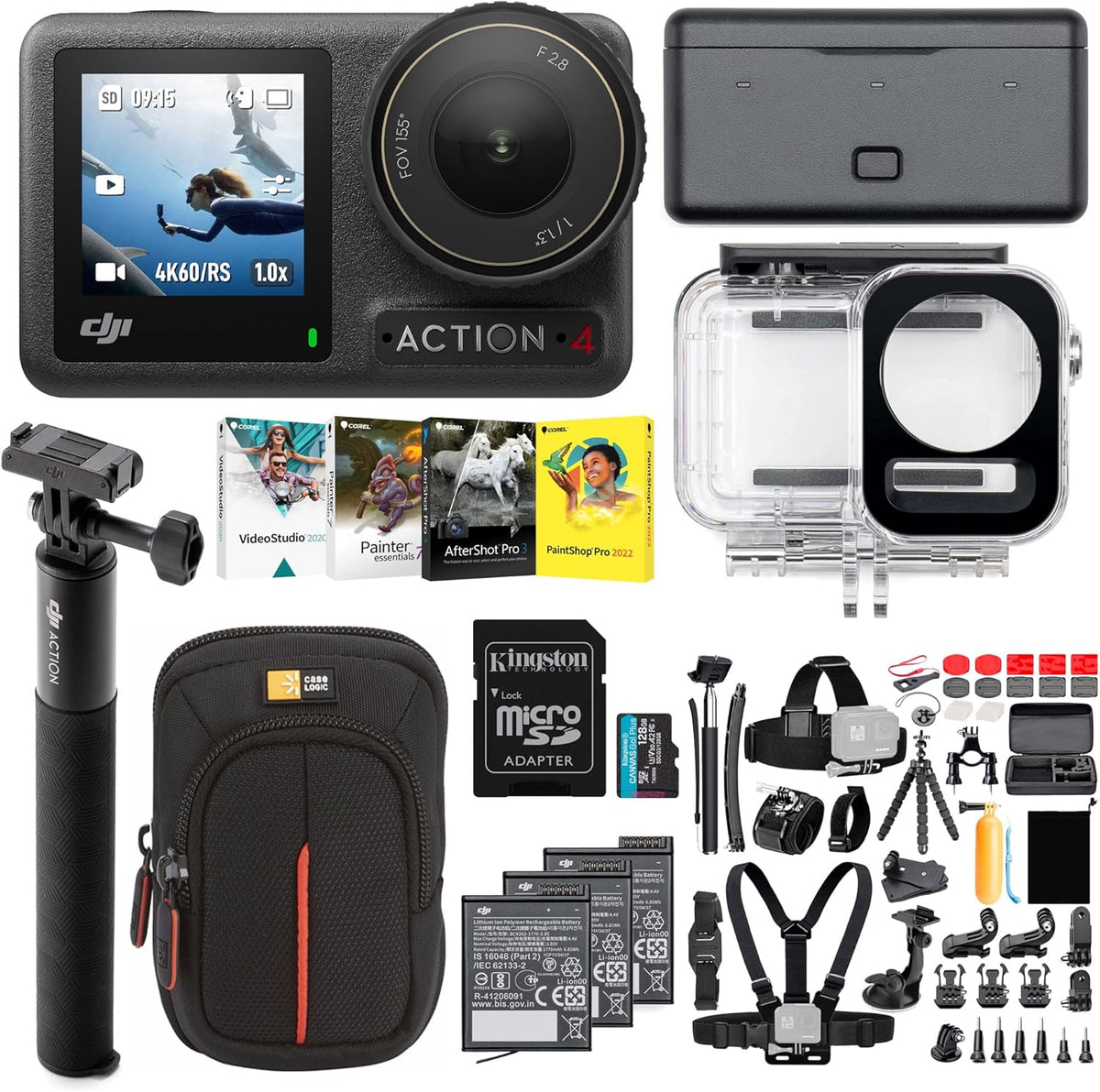 1/1.3 Sensor Waterproof Camera with 50 Piece Accessory Kit P528049