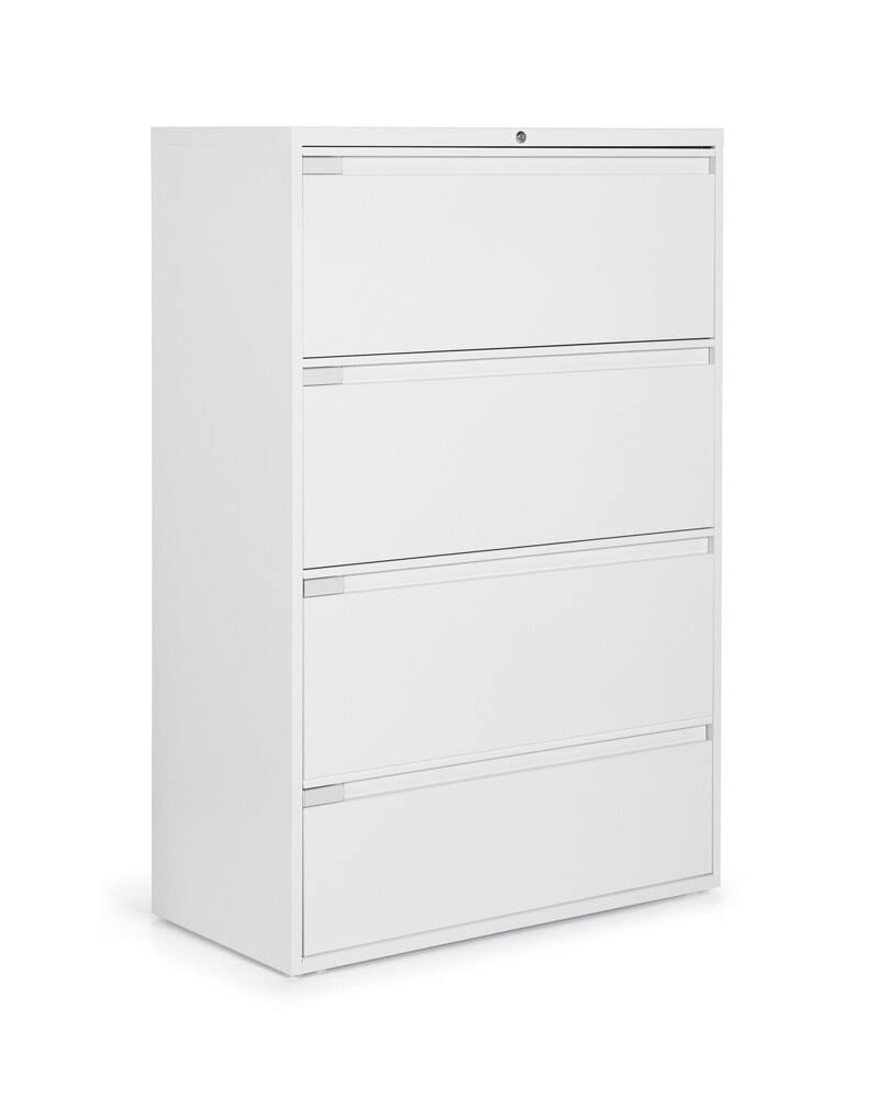 4 Drawer White Lateral File Cabinet U689205