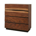 4-drawer Chest Smokey Walnut and Coffee Bean Z97445