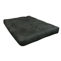8x22 Double Foam Cotton Futon Mattress, Microfiber, Twin, Black G250650