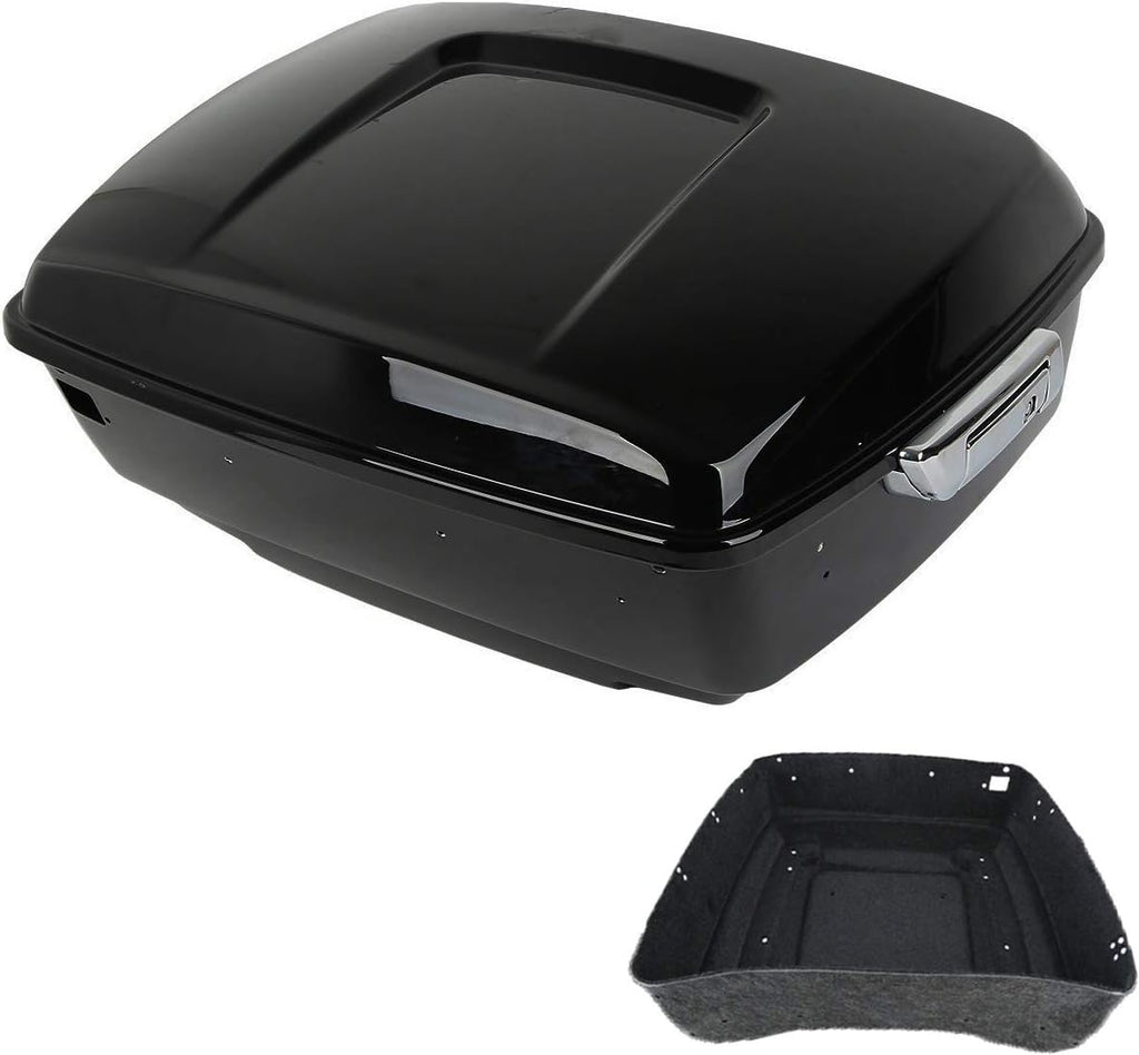 King Tour Pack Trunk with Carpet Liner Chrome Latch V325