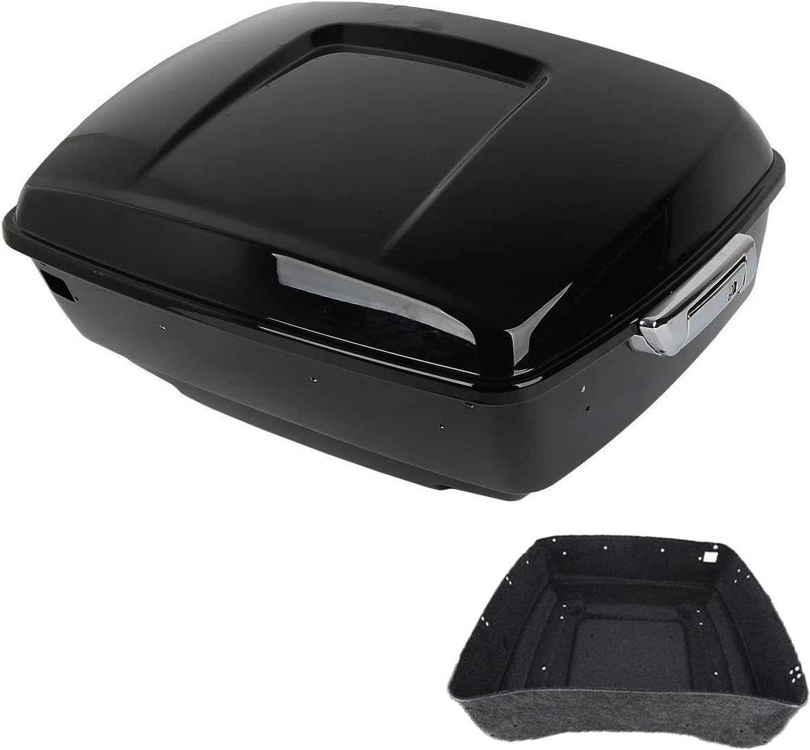 King Tour Pack Trunk with Carpet Liner Chrome Latch V325