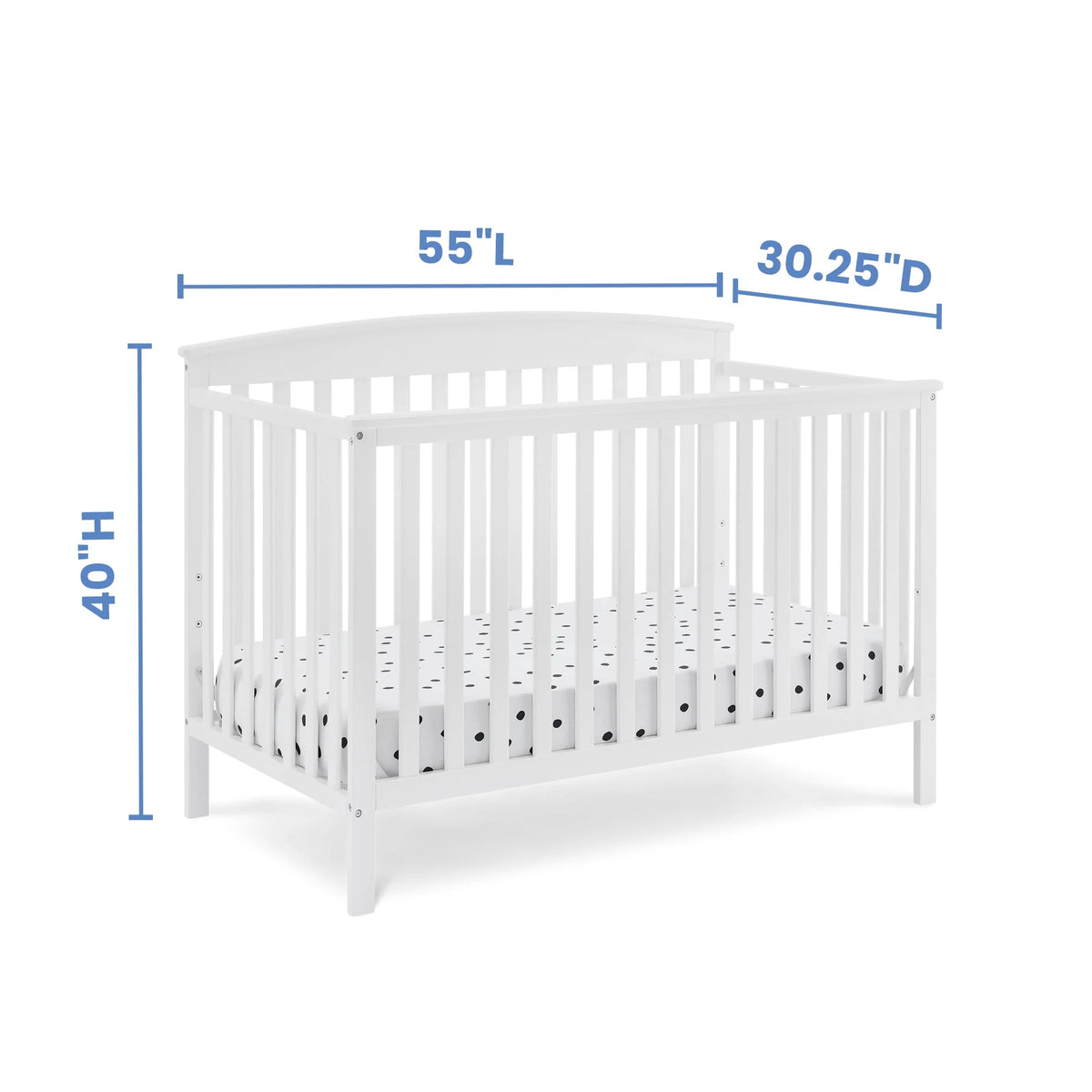 6-in-1 Convertible Baby Crib S791