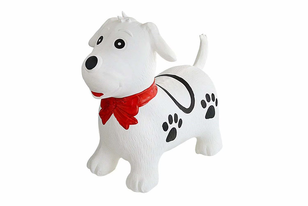 Black & White Dog Inflatable Hopper Toy with Pump Q510103