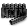 Black Chrome M14 x 1.50 Spline Lug Nut, 24 Pack T6106