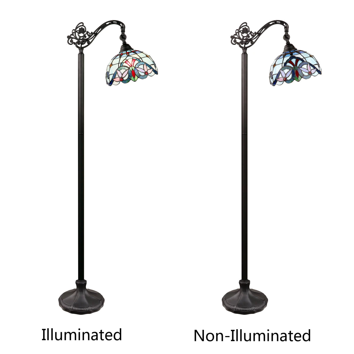 Dark Bronze 1-Light Floor Lamp B5148