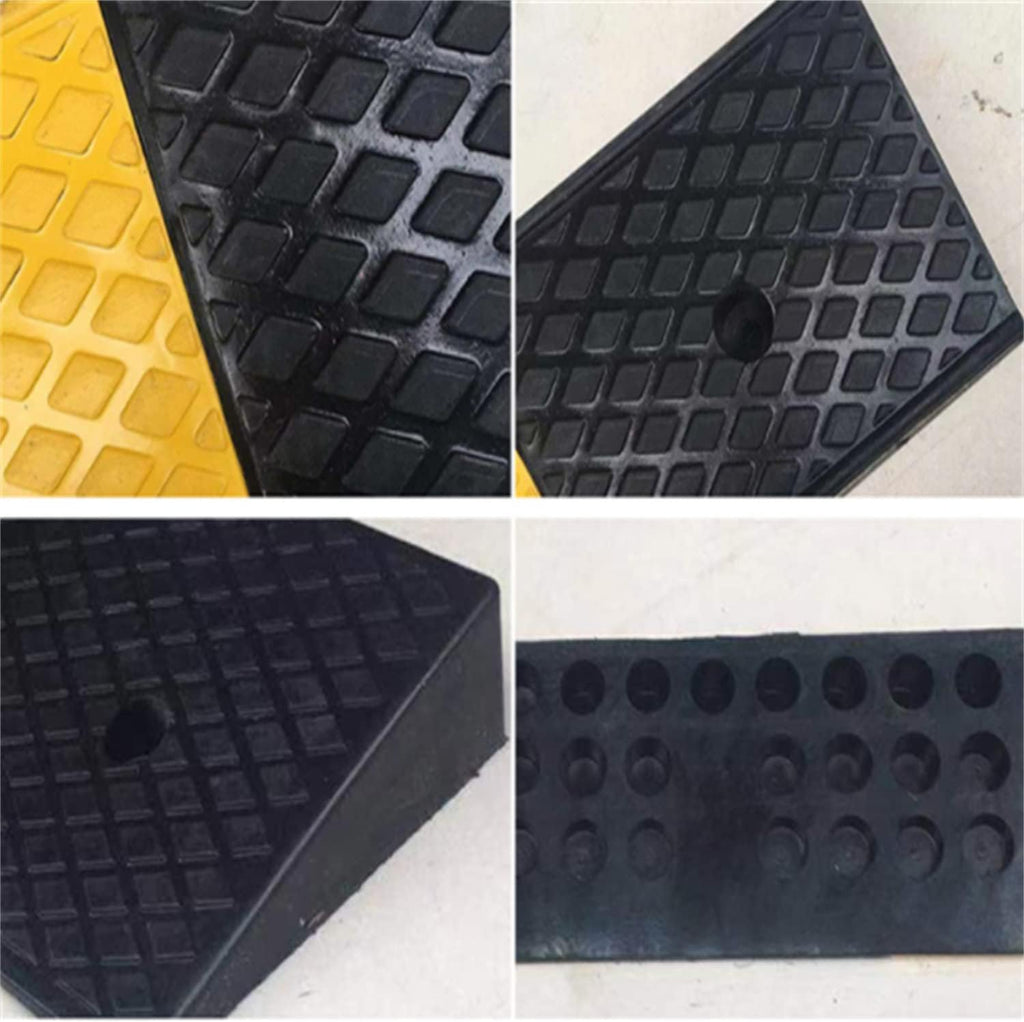 2 Rubber Heavy Duty Driveway Curb Ramp 10 Ton 39.3*5.9*2inch W47847