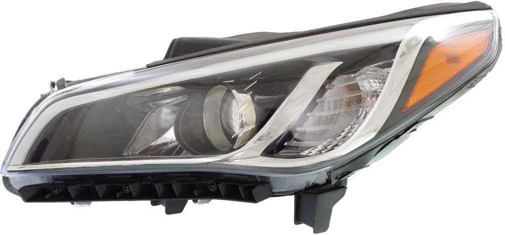 Driver Side Halogen Headlight for Hyundai Sonata 2015 2016 2017 L49649
