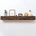 52inch Distressed Brown Floating Concrete Fireplace Mantel Shelf O1147