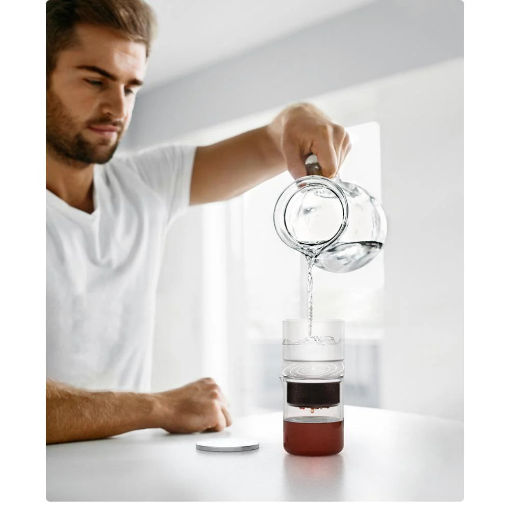 Single Serve Coffee Maker 2 in 1 Coffee Brewer Tea Maker Pink H193