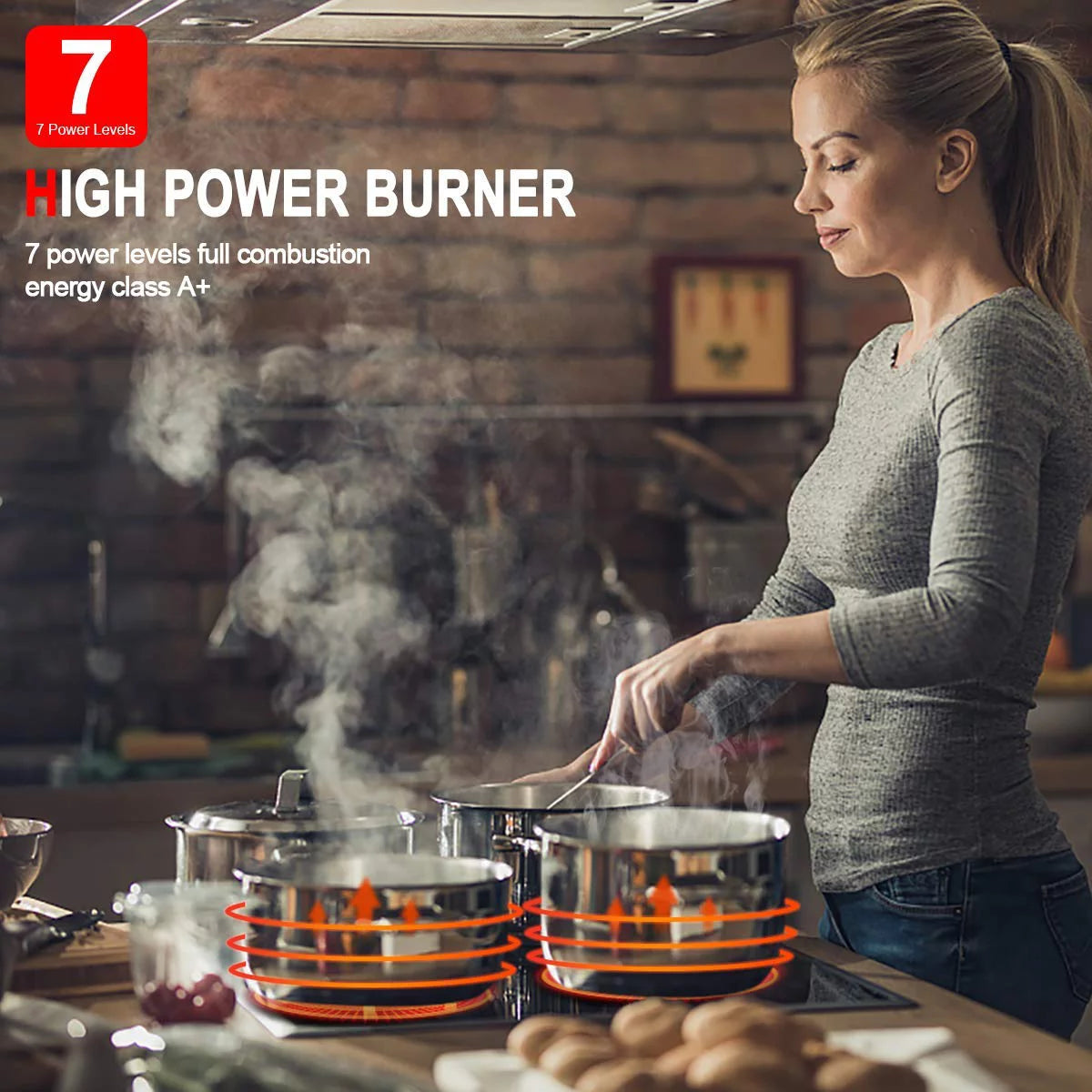 Built-in Electric Stove, 30 Vitro Ceramic Surface Radiant Electric Cooktop, 4 Burners O583429