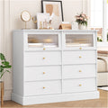 Black 8 Drawer Wood Dresser U428917