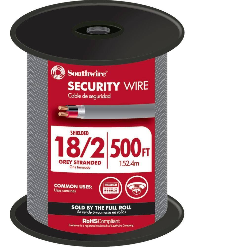 500-ft 18/2 Stranded Grey Security Cable I654