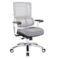 Steel Gray/White Ergonomic Mesh Task Chair C67196