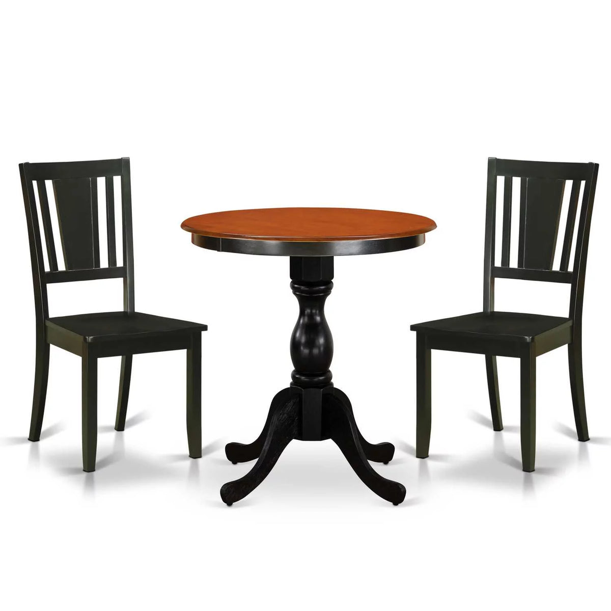 3-Piece Mid Century Modern Dining Set with Wood Table and 2 Chairs M33125