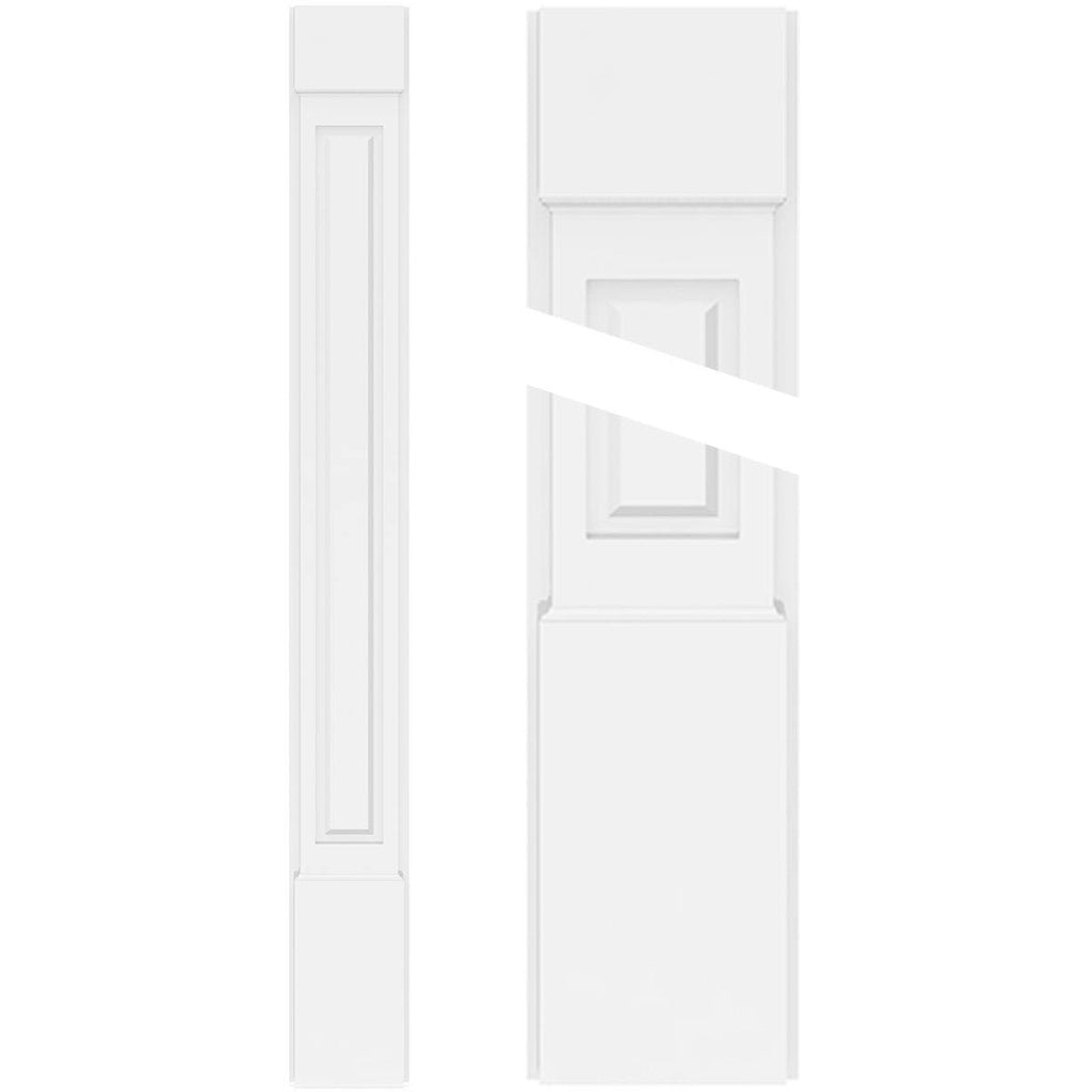 12x22W x 96x22H Raised Panel PVC Pilaster G122