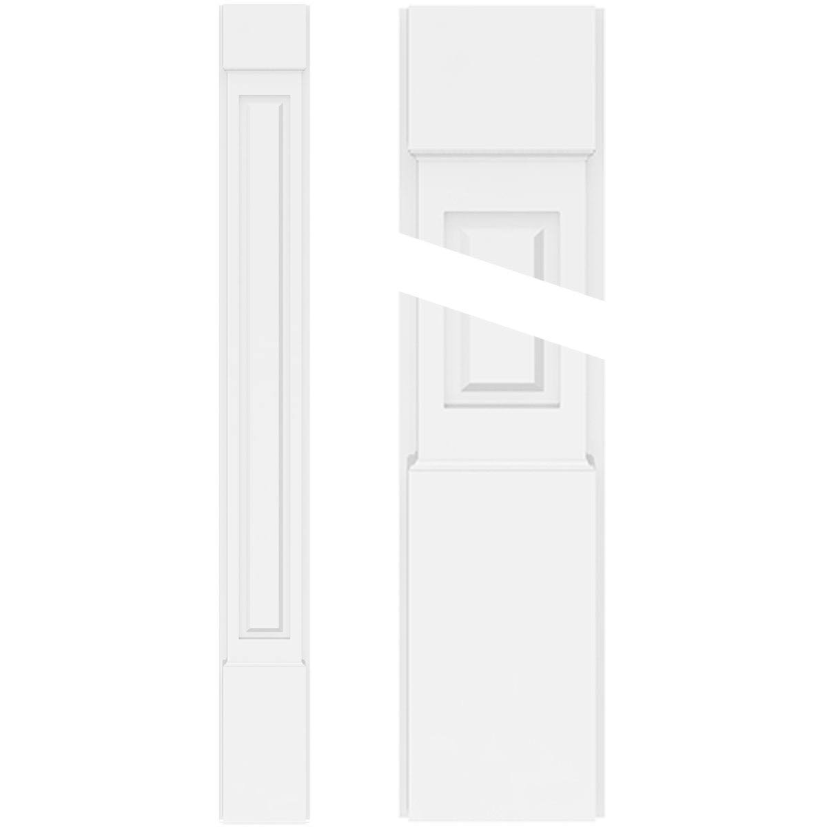 12x22W x 96x22H Raised Panel PVC Pilaster G122