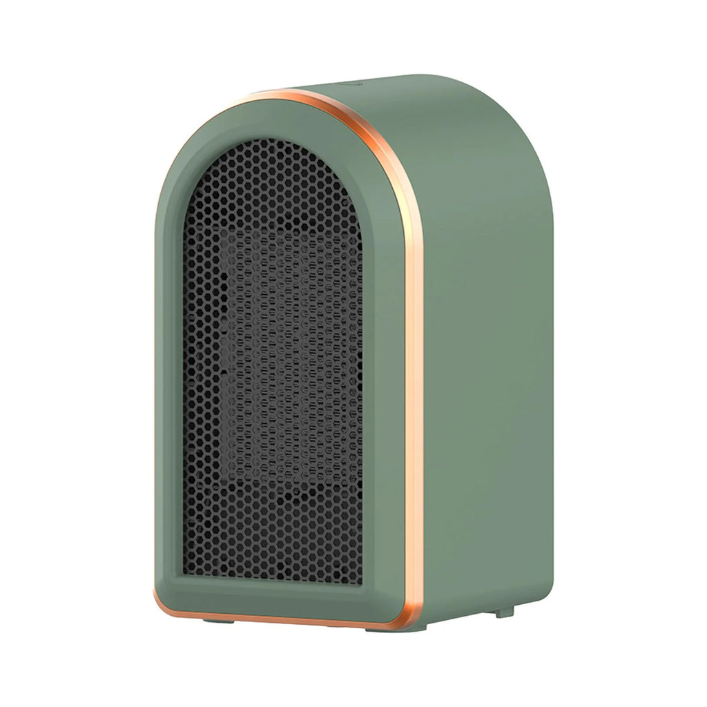 Green Mini Heater Fan with Tip Over Protection U307