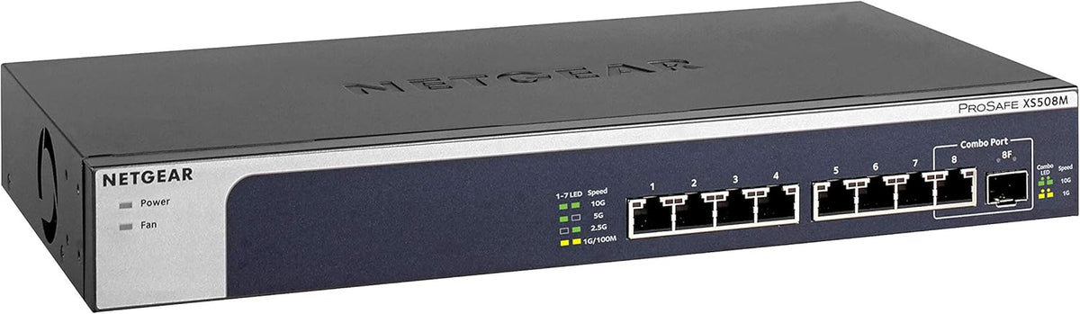 8-Port 10G Multi-Gigabit Ethernet Unmanaged Switch with 10G SFP+ E900626
