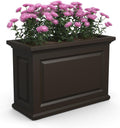 Black 36in L x 16in W x 24in H Planter with Built-in Water Reservoir R698173