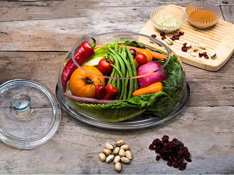 Glass Tabletop Produce Saver I316