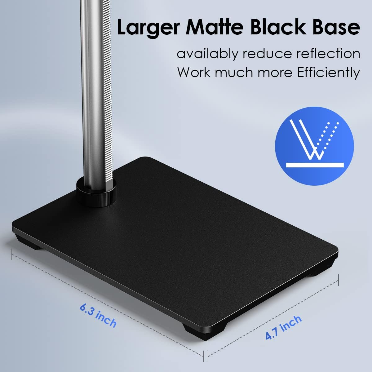 Microscope Base Stand Universal Holder Desktop Support Bracket for Max 1.4 Diameter USB LCD Digital Microscope Magnifier Camera, Aluminum Alloy Z96048