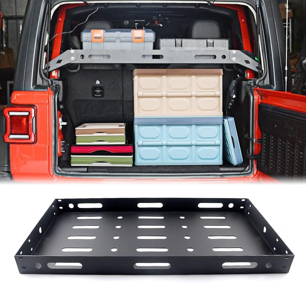 Aluminum Alloy Cargo Rack Basket Storage Carrier for 2018-2021 Wrangler JLU 4 Doors S9274