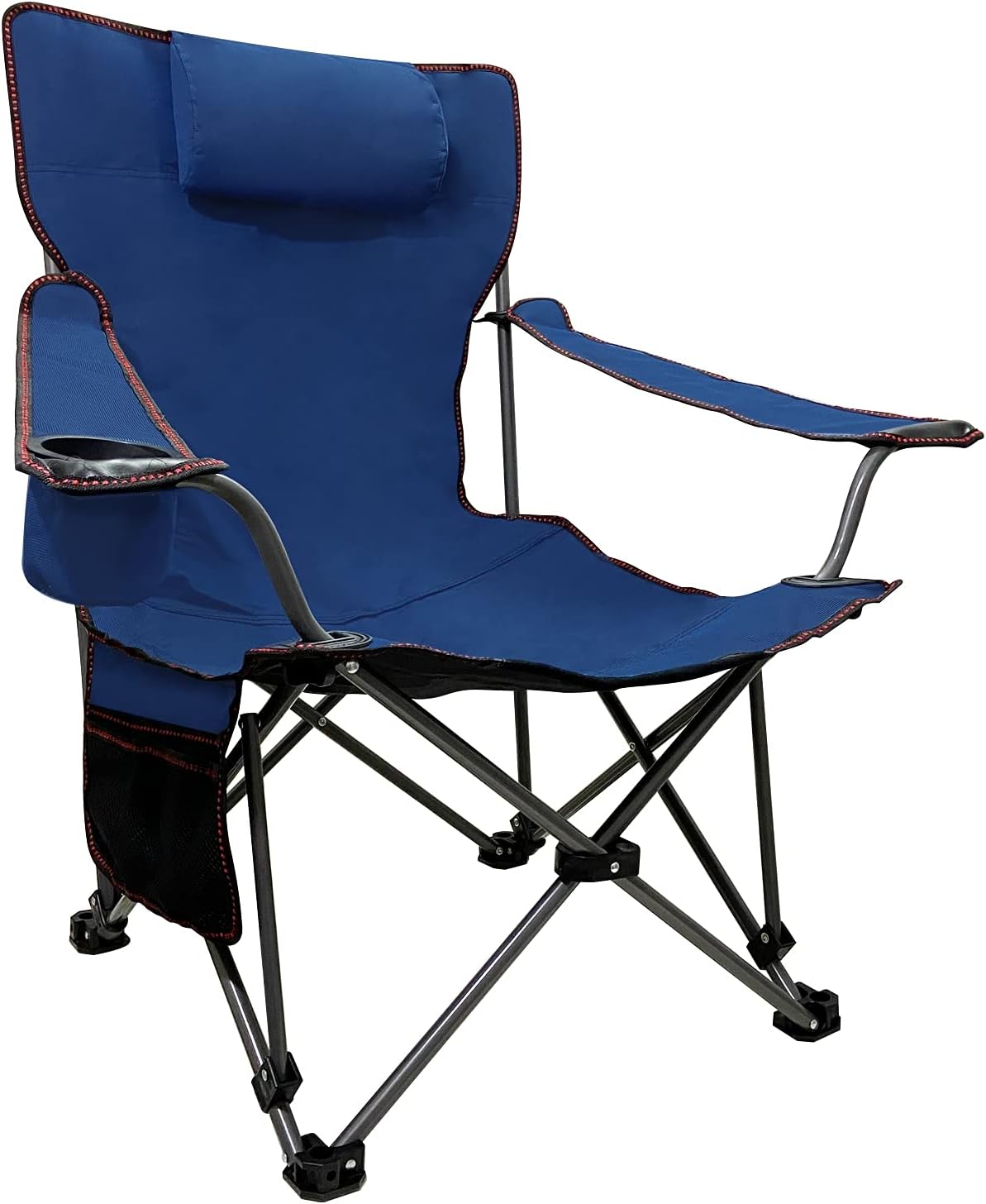 2Packs Folding Camping Chairs with Strap Bag Black C88595