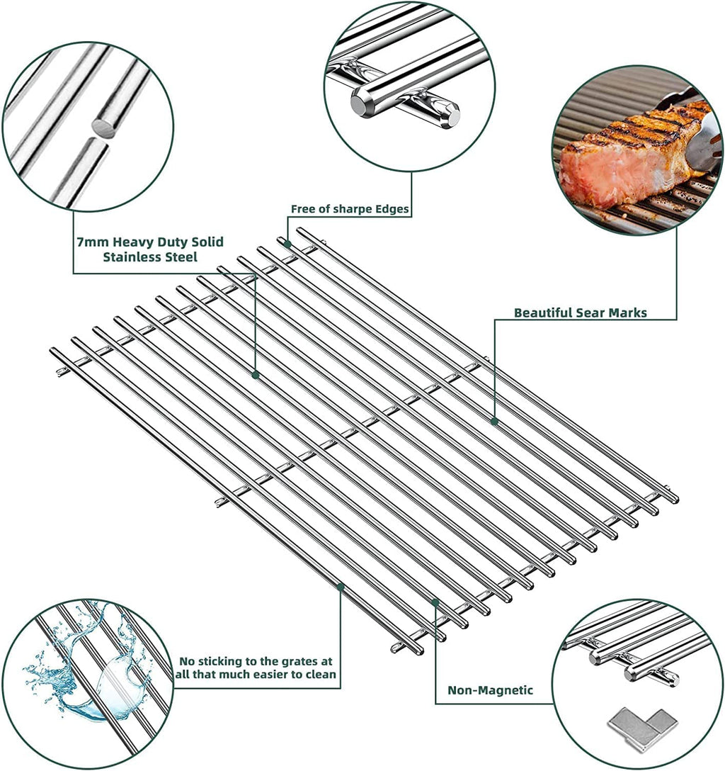 4 Pack Stainless Steel Heat Shields Tents for Gas Grill S7935