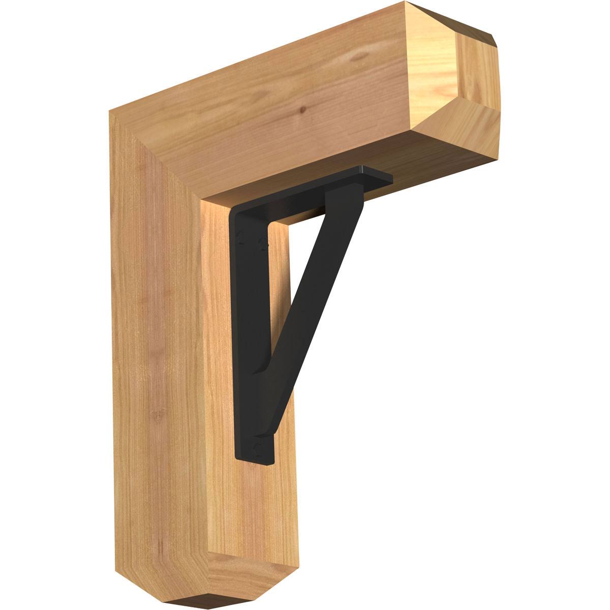 Traditional Craftsman Ironcrest Smooth Bracket, Western Red Cedar C3994