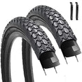 2 Pack 26" x 2.125" Beach Cruiser Bike Tires Black Wall/White Side Wall C31677
