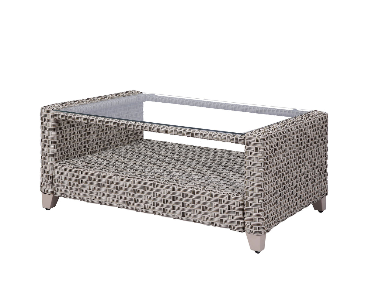 Gray Fabric Patio Sofa Set J372