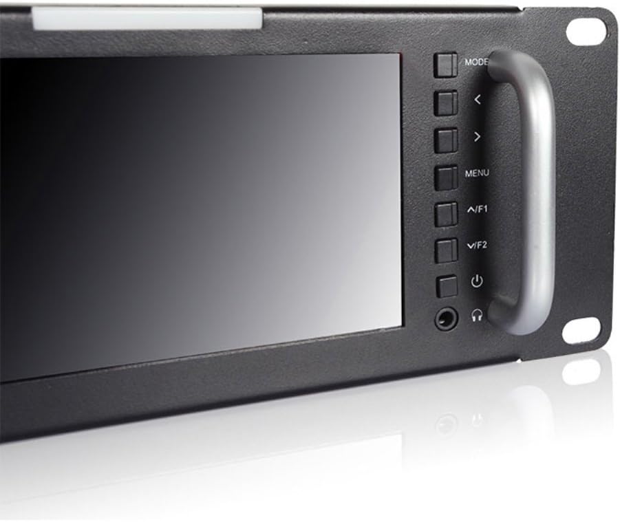 Triple 5 Inch 2RU 800×480 Broadcast LCD Rack Mount Monitor with 3G-SDI, HDMI, AV Input and Output B509