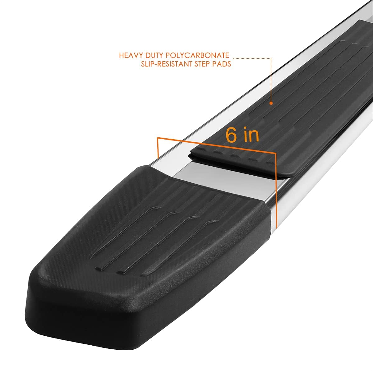 6 Inch Running Boards Side Steps Nerf Bars A3800