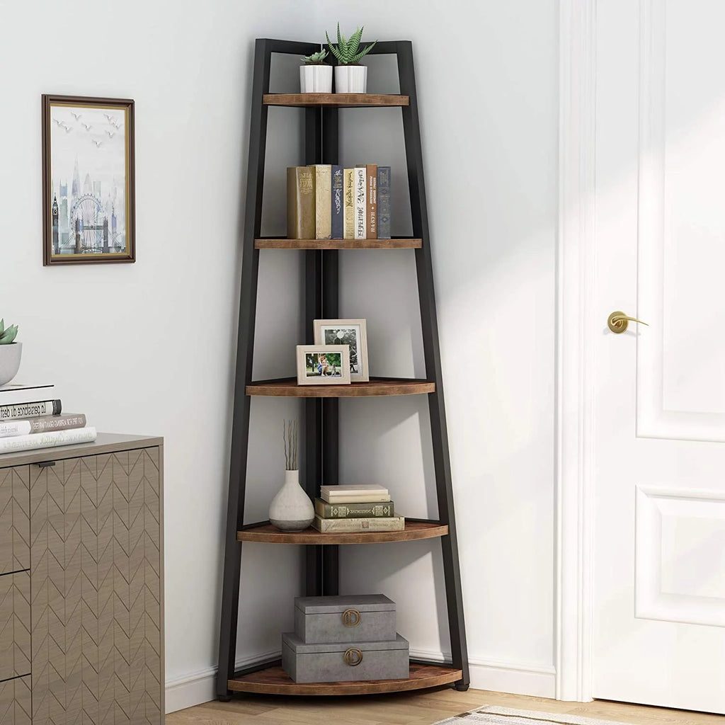 70 inch 5 Tier Corner Bookshelf Z63638