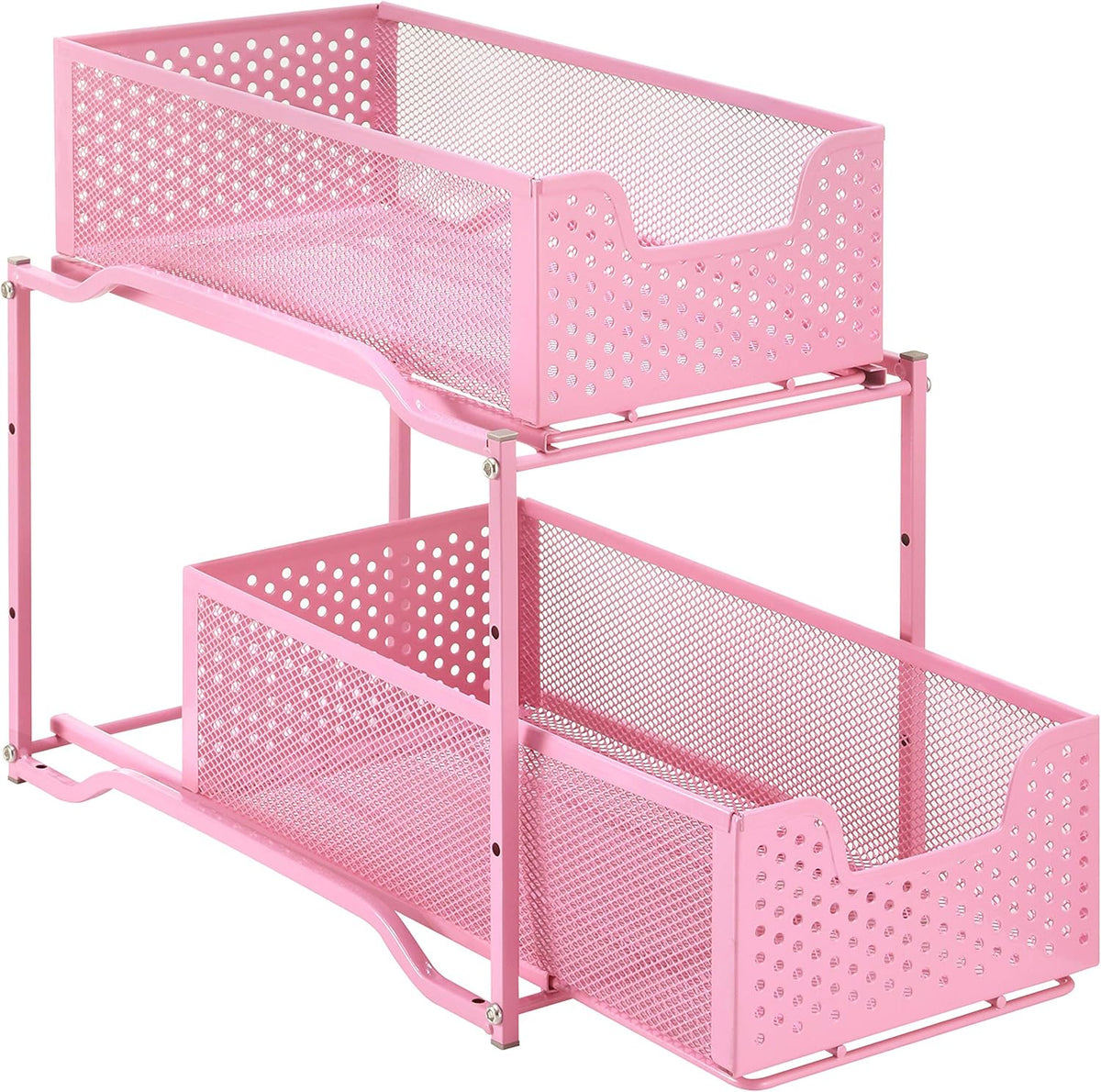 Bronze Stackable 2-Tier Under Sink Cabinet Organizer with Sliding Storage Drawer M714018