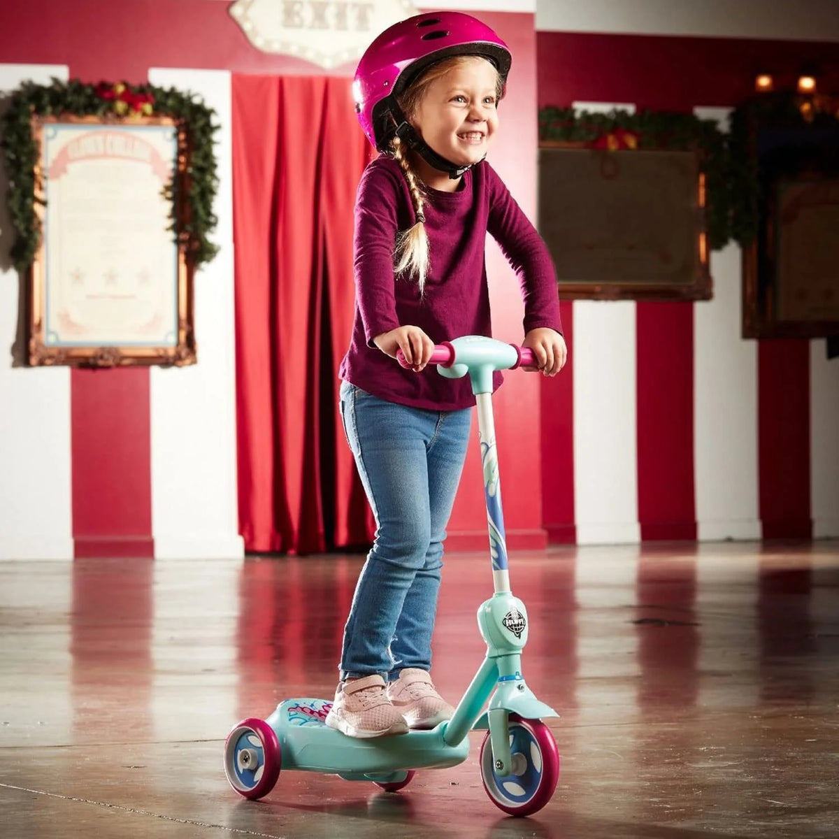 6V 2 in 1 Pink Toy Scooter N6758