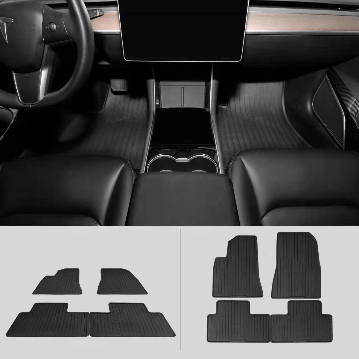 TPE Car Floor Mats 4pcs C9652